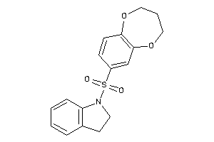 1-(3,4-dihydro-2H-1,5-benzodioxepin-7-ylsulfonyl)indoline