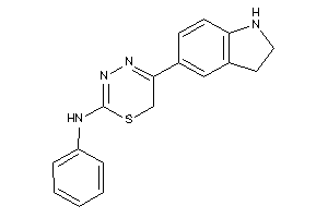 Image of (5-indolin-5-yl-6H-1,3,4-thiadiazin-2-yl)-phenyl-amine