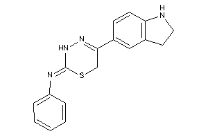 (5-indolin-5-yl-3,6-dihydro-1,3,4-thiadiazin-2-ylidene)-phenyl-amine