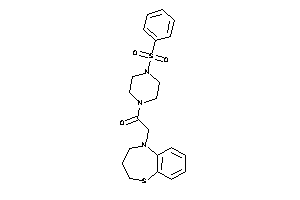 1-(4-besylpiperazino)-2-(3,4-dihydro-2H-1,5-benzothiazepin-5-yl)ethanone