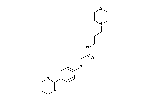 Image of 2-[4-(1,3-dithian-2-yl)phenoxy]-N-(3-morpholinopropyl)acetamide