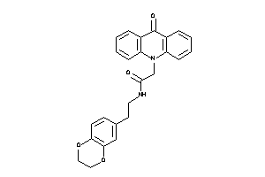 Image of N-[2-(2,3-dihydro-1,4-benzodioxin-6-yl)ethyl]-2-(9-ketoacridin-10-yl)acetamide
