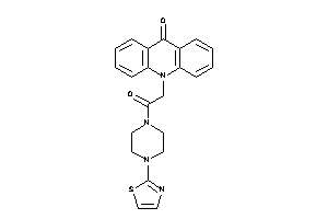 Image of 10-[2-keto-2-(4-thiazol-2-ylpiperazino)ethyl]acridin-9-one