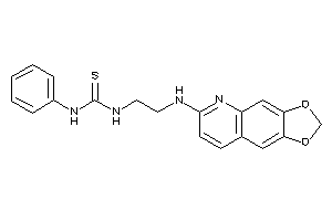 Image of 1-[2-([1,3]dioxolo[4,5-g]quinolin-6-ylamino)ethyl]-3-phenyl-thiourea