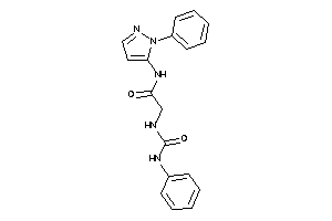 2-(phenylcarbamoylamino)-N-(2-phenylpyrazol-3-yl)acetamide