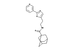 N-[2-[2-(3-pyridyl)thiazol-5-yl]ethyl]adamantane-1-carboxamide