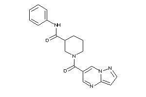 N-phenyl-1-(pyrazolo[1,5-a]pyrimidine-6-carbonyl)nipecotamide