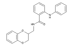 Image of 2-anilino-N-(2,3-dihydro-1,4-benzodioxin-3-ylmethyl)benzamide