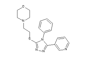 Image of 4-[2-[[4-phenyl-5-(3-pyridyl)-1,2,4-triazol-3-yl]thio]ethyl]morpholine