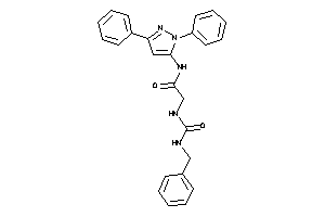 2-(benzylcarbamoylamino)-N-(2,5-diphenylpyrazol-3-yl)acetamide