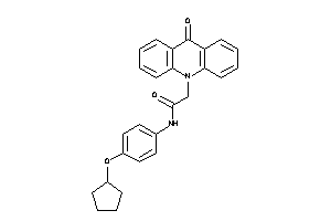 N-[4-(cyclopentoxy)phenyl]-2-(9-ketoacridin-10-yl)acetamide