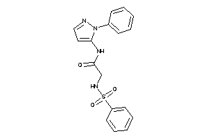 2-(benzenesulfonamido)-N-(2-phenylpyrazol-3-yl)acetamide