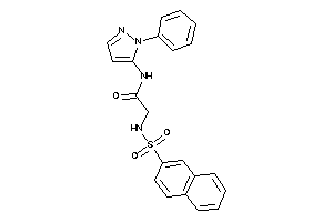 2-(2-naphthylsulfonylamino)-N-(2-phenylpyrazol-3-yl)acetamide