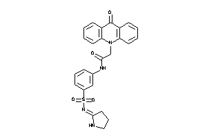 Image of 2-(9-ketoacridin-10-yl)-N-[3-(pyrrolidin-2-ylideneamino)sulfonylphenyl]acetamide