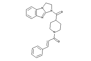 1-[4-(1,2-dihydroimidazo[1,2-a]benzimidazole-3-carbonyl)piperidino]-3-phenyl-prop-2-en-1-one
