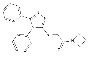 Image of 1-(azetidin-1-yl)-2-[(4,5-diphenyl-1,2,4-triazol-3-yl)thio]ethanone