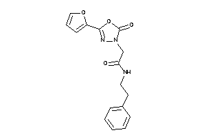 Image of 2-[5-(2-furyl)-2-keto-1,3,4-oxadiazol-3-yl]-N-phenethyl-acetamide