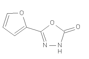Image of 5-(2-furyl)-3H-1,3,4-oxadiazol-2-one