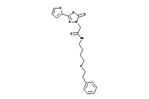 2-[5-(2-furyl)-2-keto-1,3,4-oxadiazol-3-yl]-N-(4-phenethyloxybutyl)acetamide