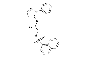 2-(1-naphthylsulfonylamino)-N-(2-phenylpyrazol-3-yl)acetamide