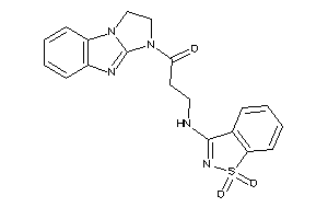 1-(1,2-dihydroimidazo[1,2-a]benzimidazol-3-yl)-3-[(1,1-diketo-1,2-benzothiazol-3-yl)amino]propan-1-one