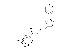 Image of N-[2-[2-(4-pyridyl)thiazol-5-yl]ethyl]adamantane-1-carboxamide