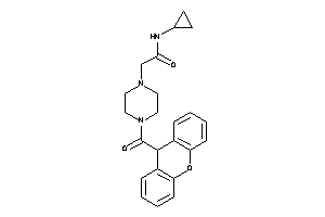 Image of N-cyclopropyl-2-[4-(9H-xanthene-9-carbonyl)piperazino]acetamide