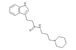 3-(1H-indol-3-yl)-N-(3-piperidinopropyl)propionamide