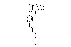 5-imino-6-[4-(2-phenoxyethoxy)benzylidene]-2H-thiazolo[3,2-a]pyrimidin-4-ium-7-one