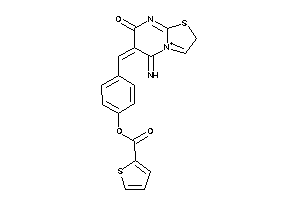 Image of Thiophene-2-carboxylic Acid [4-[(5-imino-7-keto-2H-thiazolo[3,2-a]pyrimidin-4-ium-6-ylidene)methyl]phenyl] Ester