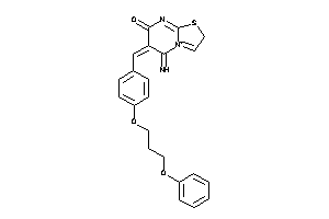 Image of 5-imino-6-[4-(3-phenoxypropoxy)benzylidene]-2H-thiazolo[3,2-a]pyrimidin-4-ium-7-one