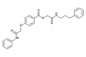 4-(2-anilino-2-keto-ethoxy)benzoic Acid [2-keto-2-(3-phenylpropylamino)ethyl] Ester