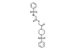 2-(benzenesulfonamido)acetic Acid [2-(4-besylpiperazino)-2-keto-ethyl] Ester
