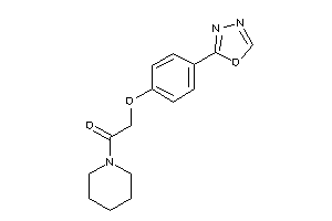 2-[4-(1,3,4-oxadiazol-2-yl)phenoxy]-1-piperidino-ethanone