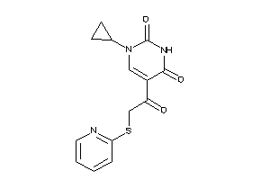 1-cyclopropyl-5-[2-(2-pyridylthio)acetyl]pyrimidine-2,4-quinone