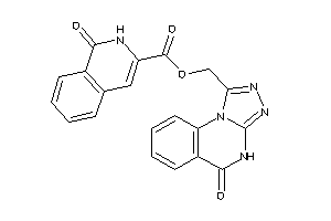 1-keto-2H-isoquinoline-3-carboxylic Acid (5-keto-4H-[1,2,4]triazolo[4,3-a]quinazolin-1-yl)methyl Ester