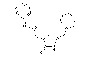 2-(4-keto-2-phenylimino-thiazolidin-5-yl)-N-phenyl-acetamide