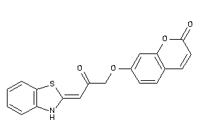 Image of 7-[3-(3H-1,3-benzothiazol-2-ylidene)-2-keto-propoxy]coumarin