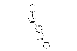 N-[4-(2-morpholinothiazol-4-yl)phenyl]cyclopentanecarboxamide