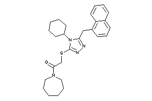 1-(azepan-1-yl)-2-[[4-cyclohexyl-5-(1-naphthylmethyl)-1,2,4-triazol-3-yl]thio]ethanone
