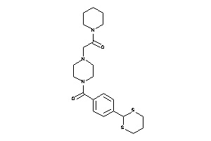 Image of 2-[4-[4-(1,3-dithian-2-yl)benzoyl]piperazino]-1-piperidino-ethanone