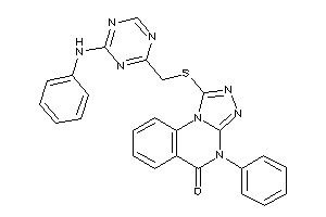 1-[(4-anilino-s-triazin-2-yl)methylthio]-4-phenyl-[1,2,4]triazolo[4,3-a]quinazolin-5-one
