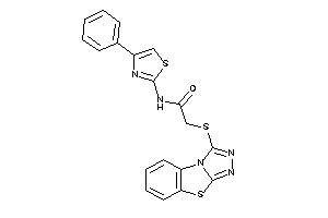 N-(4-phenylthiazol-2-yl)-2-([1,2,4]triazolo[3,4-b][1,3]benzothiazol-1-ylthio)acetamide