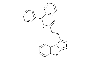 Image of N-benzhydryl-2-([1,2,4]triazolo[3,4-b][1,3]benzothiazol-1-ylthio)acetamide