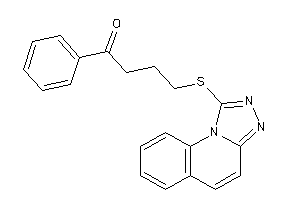 Image of 1-phenyl-4-([1,2,4]triazolo[4,3-a]quinolin-1-ylthio)butan-1-one