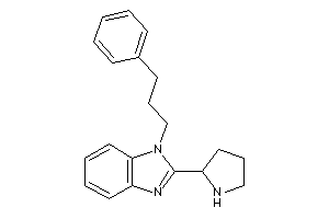 1-(3-phenylpropyl)-2-pyrrolidin-2-yl-benzimidazole