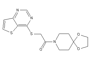 1-(1,4-dioxa-8-azaspiro[4.5]decan-8-yl)-2-(thieno[3,2-d]pyrimidin-4-ylthio)ethanone