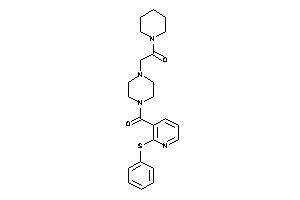 2-[4-[2-(phenylthio)nicotinoyl]piperazino]-1-piperidino-ethanone