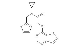 Image of N-cyclopropyl-N-(2-thenyl)-2-(thieno[3,2-d]pyrimidin-4-ylthio)acetamide