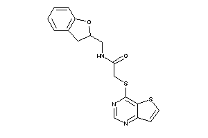 Image of N-(coumaran-2-ylmethyl)-2-(thieno[3,2-d]pyrimidin-4-ylthio)acetamide